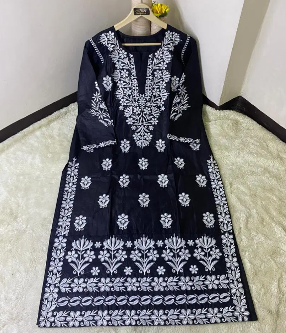 1 Pc Women's Stitched Cotton Embroidered Shirt