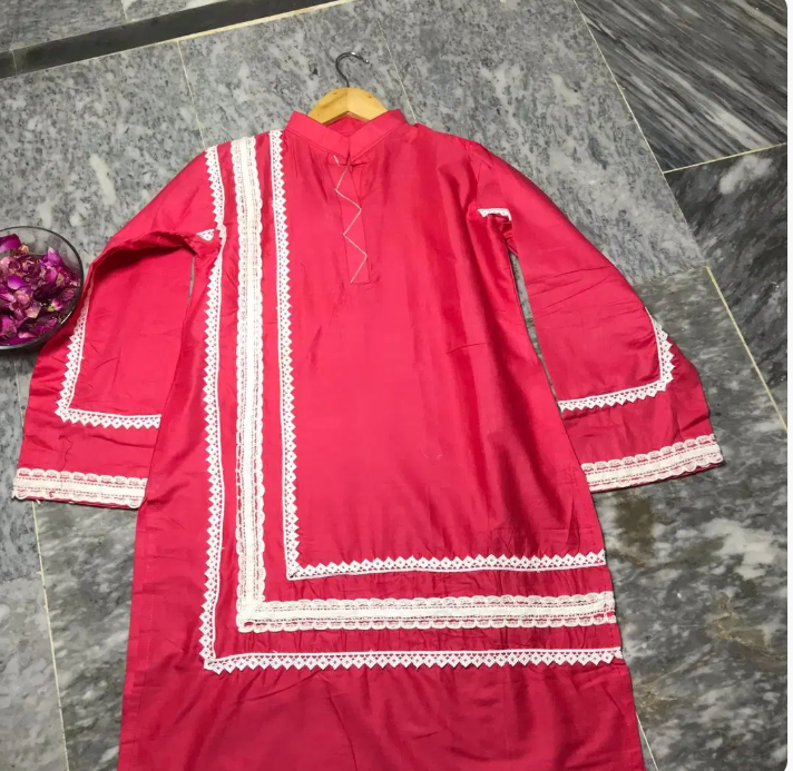 1 Pc Women's Stitched Embroidered Shirt