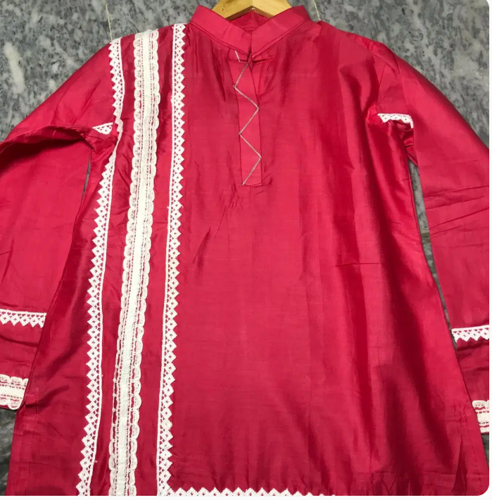 1 Pc Women's Stitched Embroidered Shirt