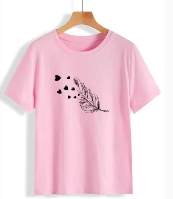 1 Pc Women's Stitched Printed T-Shirt