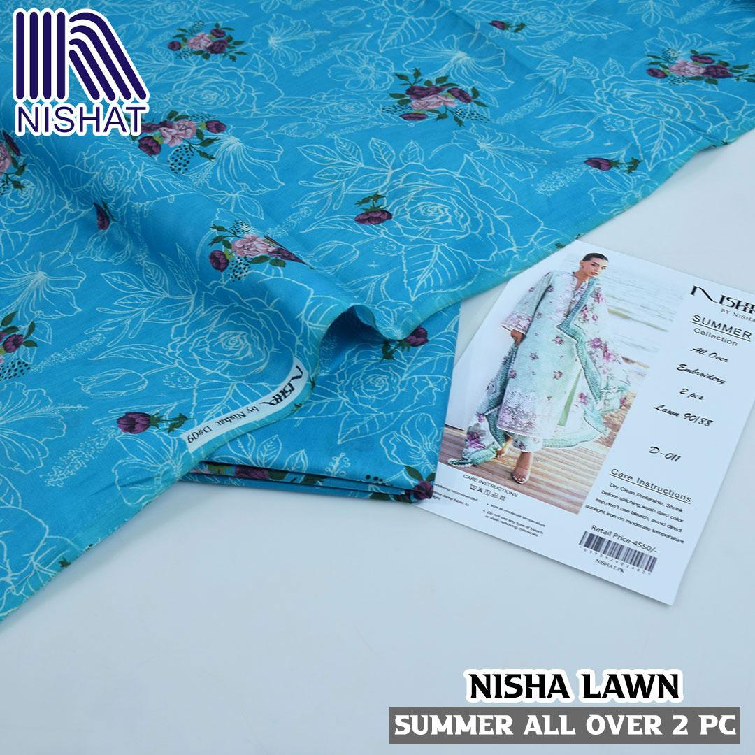 Digital printed allower 2pcs lawn suit