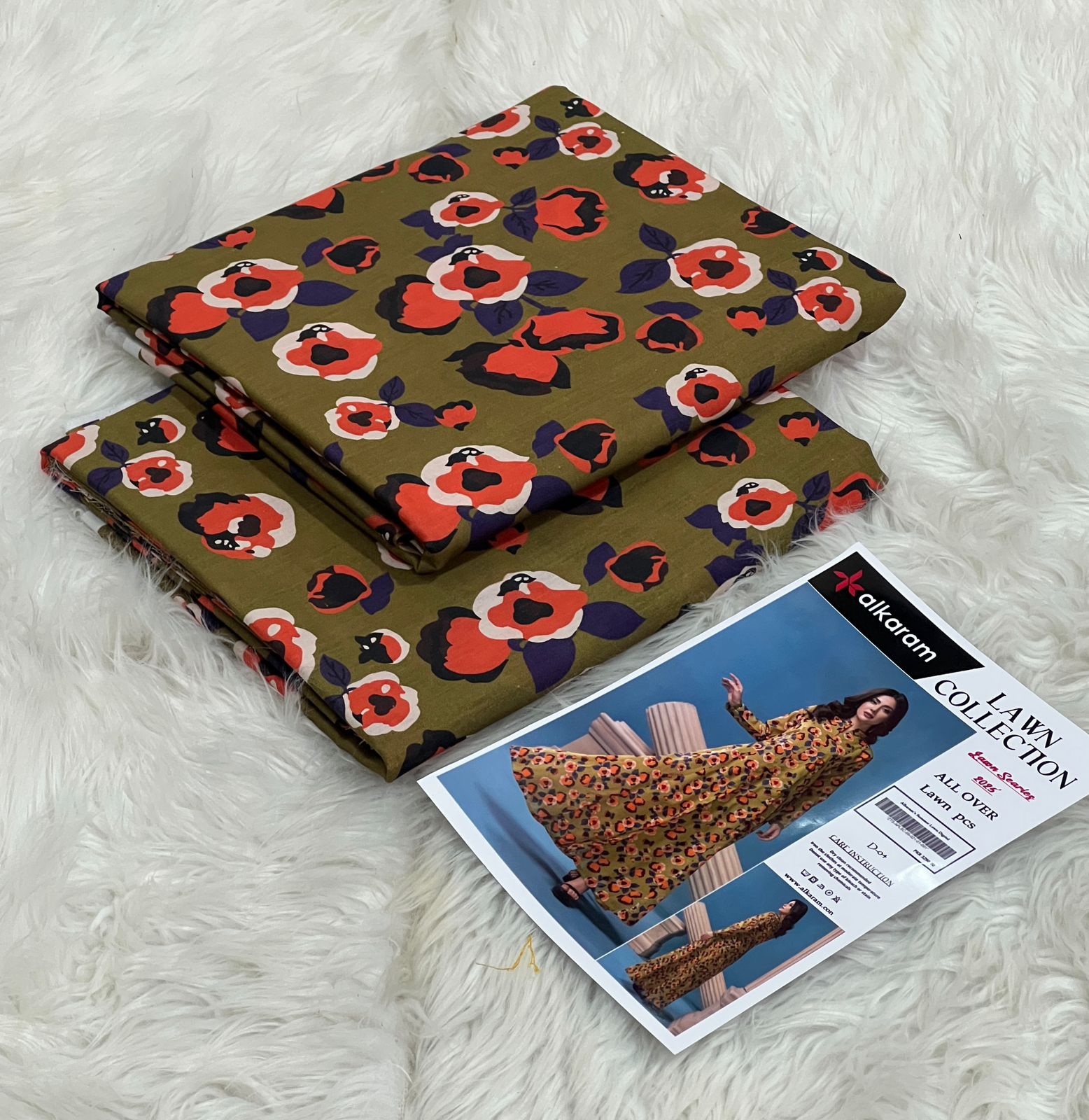 Alkaram 2pcs lawn suit