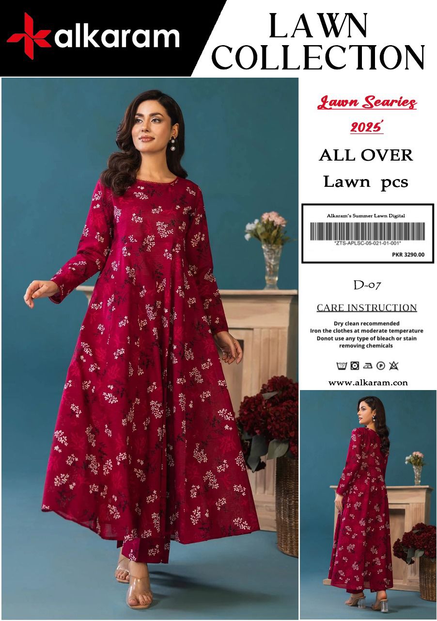 Alkaram 2pcs lawn suit