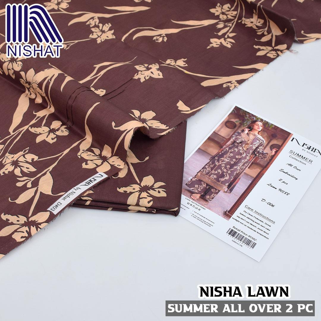 Digital printed allower 2pcs lawn suit