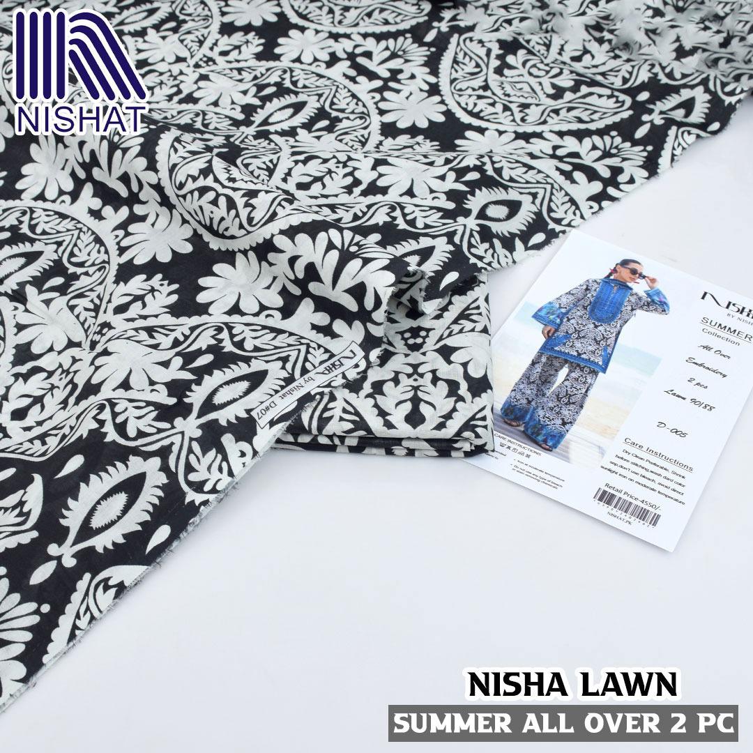 Digital printed allower 2pcs lawn suit