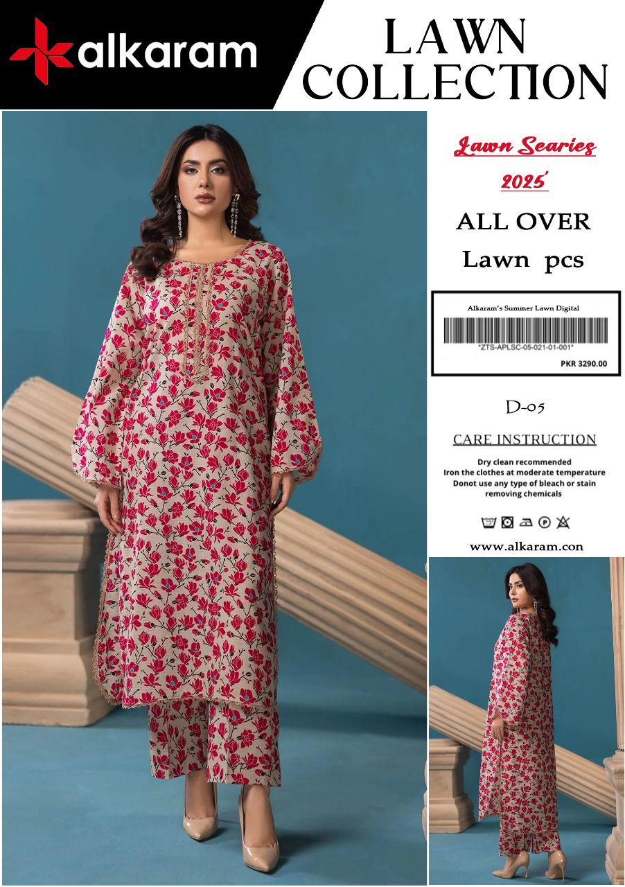 Alkaram 2pcs lawn suit