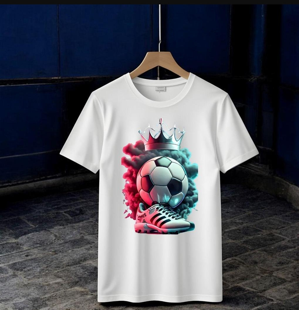 Graphics sublimation Mens football Printed T shirt