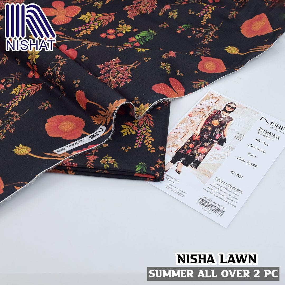 Digital printed allower 2pcs lawn suit