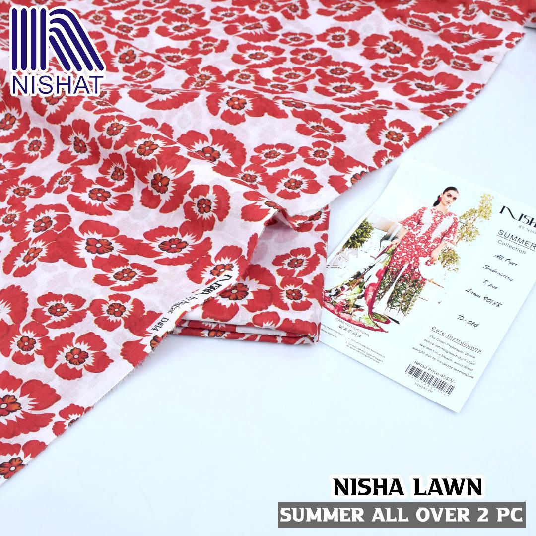 Digital printed allower 2pcs lawn suit