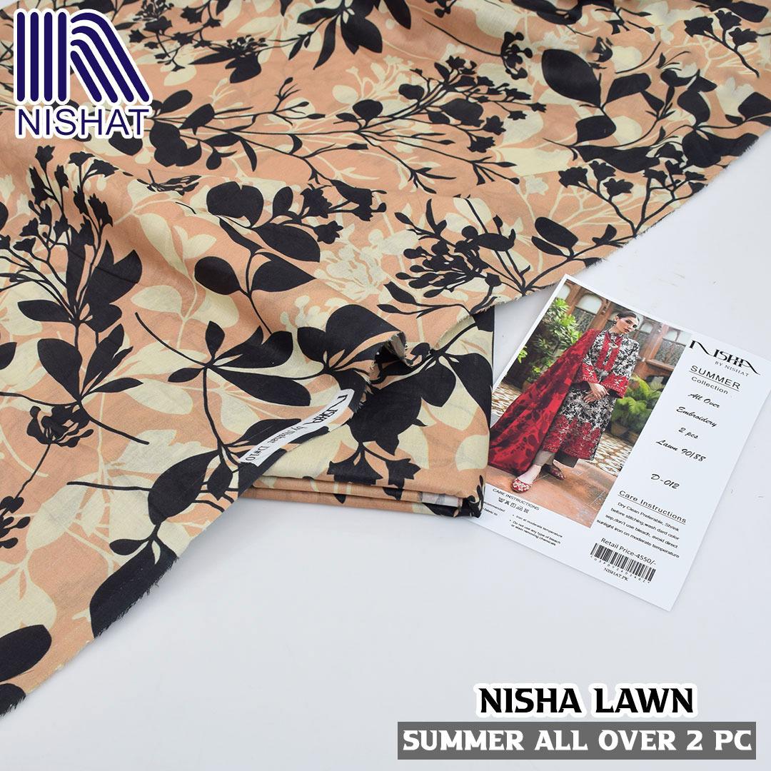 Digital printed allower 2pcs lawn suit