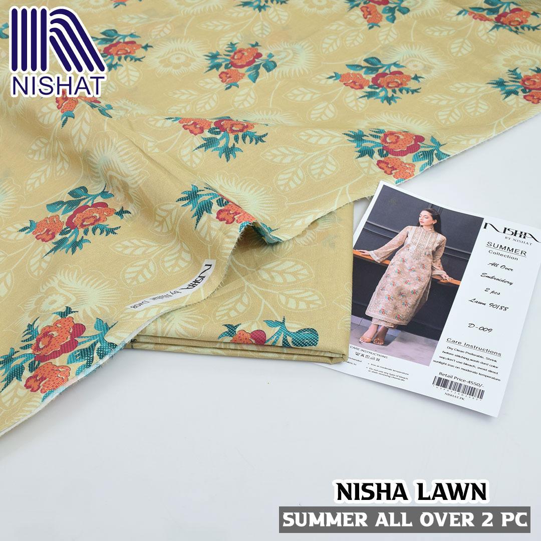 Digital printed allower 2pcs lawn suit