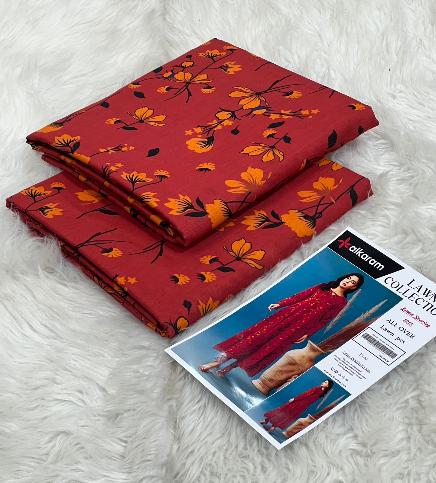 Alkaram 2pcs lawn suit