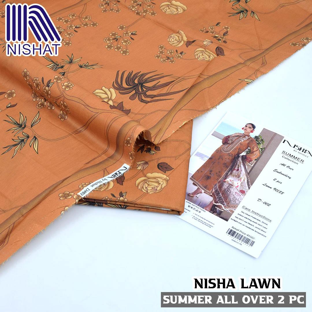 Digital printed allower 2pcs lawn suit