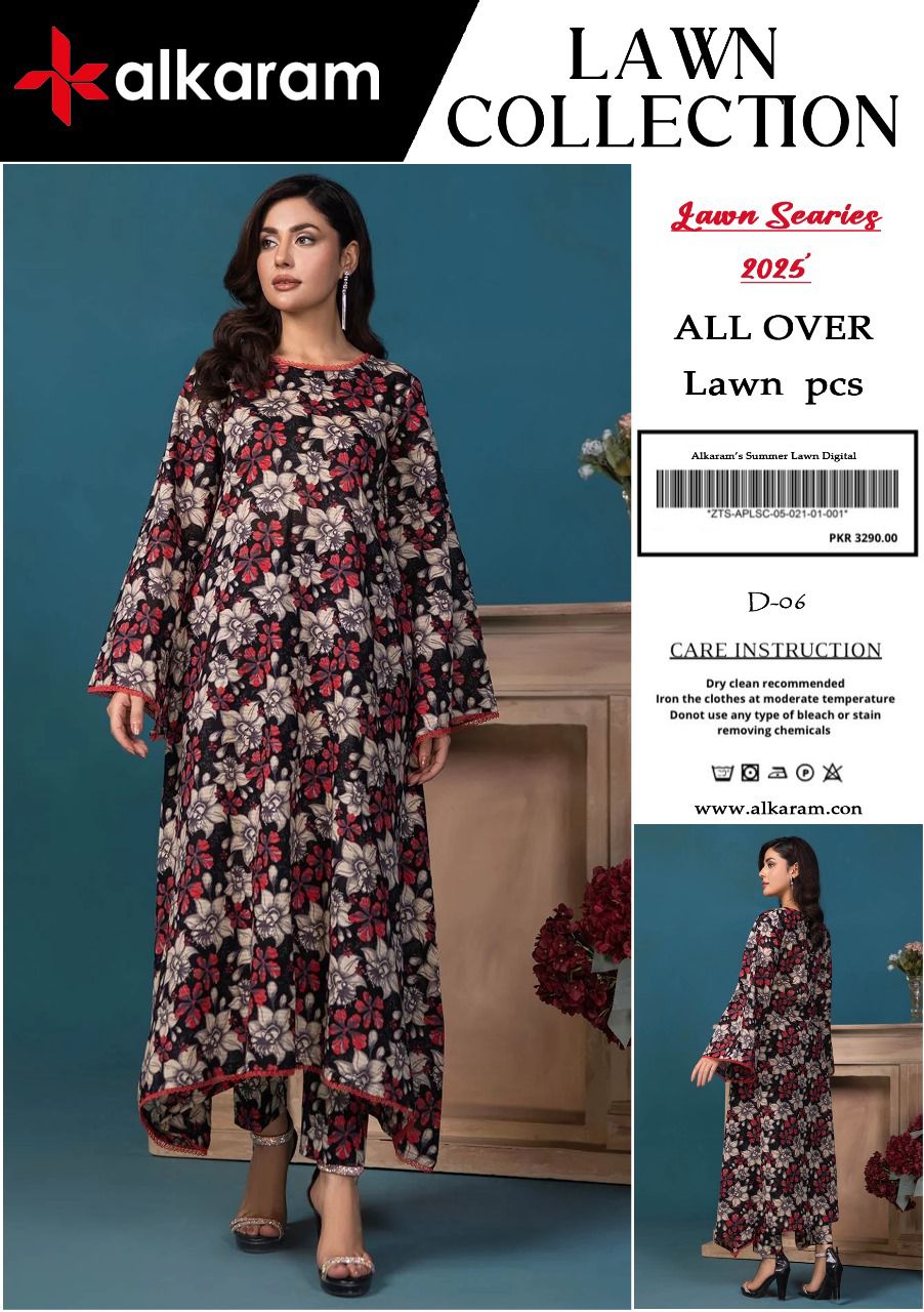 Alkaram 2pcs lawn suit