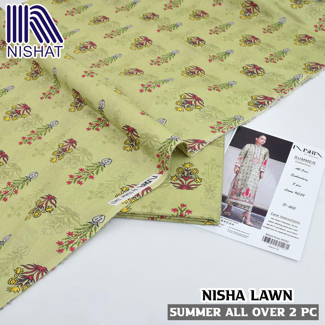 Digital printed allower 2pcs lawn suit