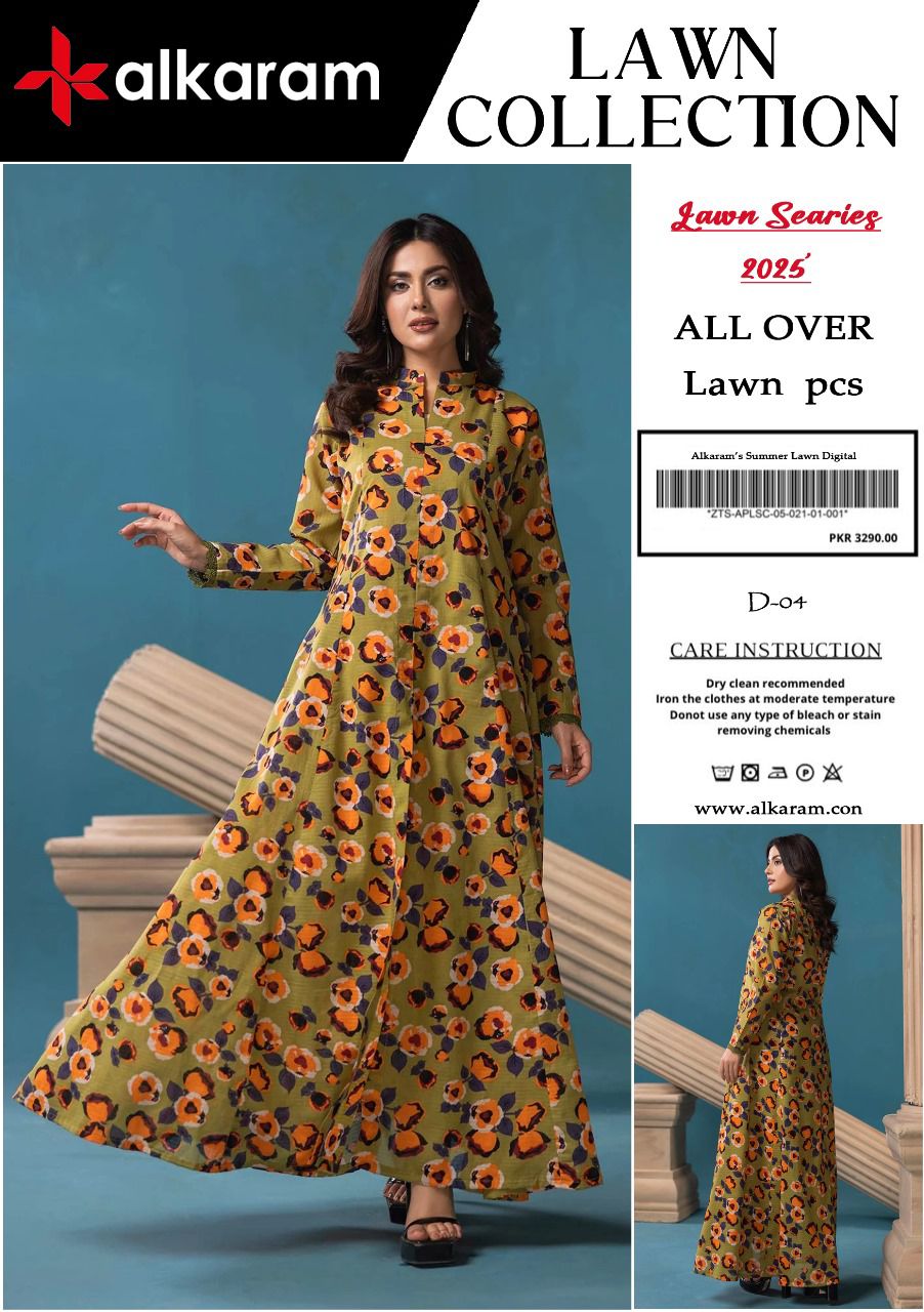 Alkaram 2pcs lawn suit