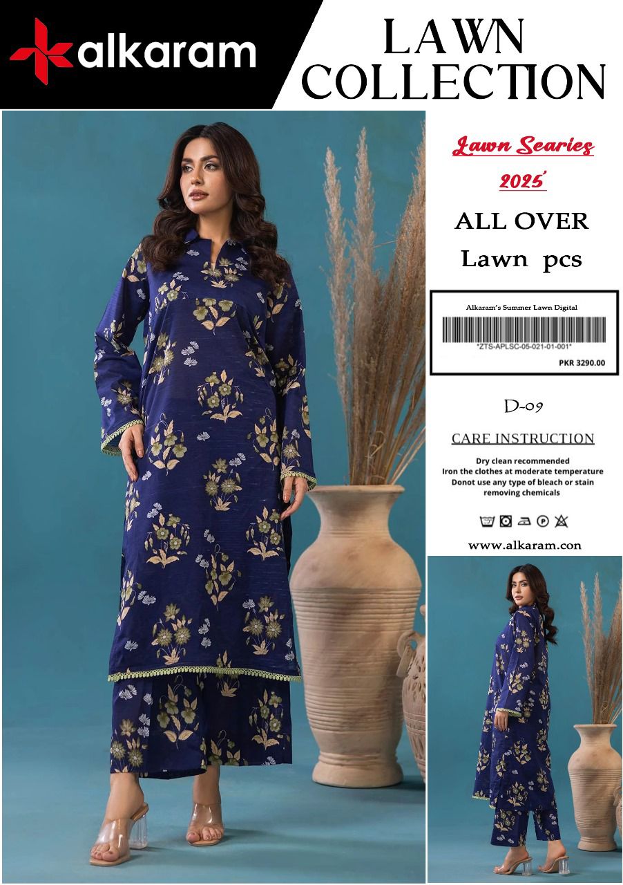 Alkaram 2pcs lawn suit